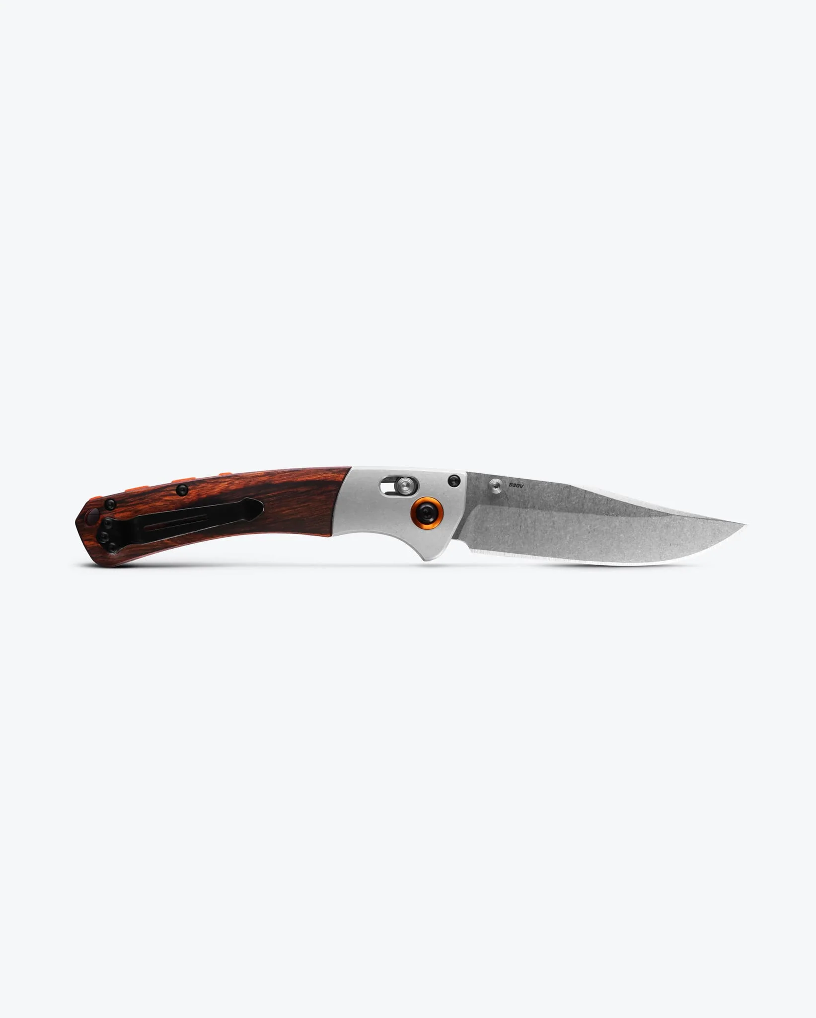 Crooked River | Gray Aluminum & Wood | Clip-point - Image 4