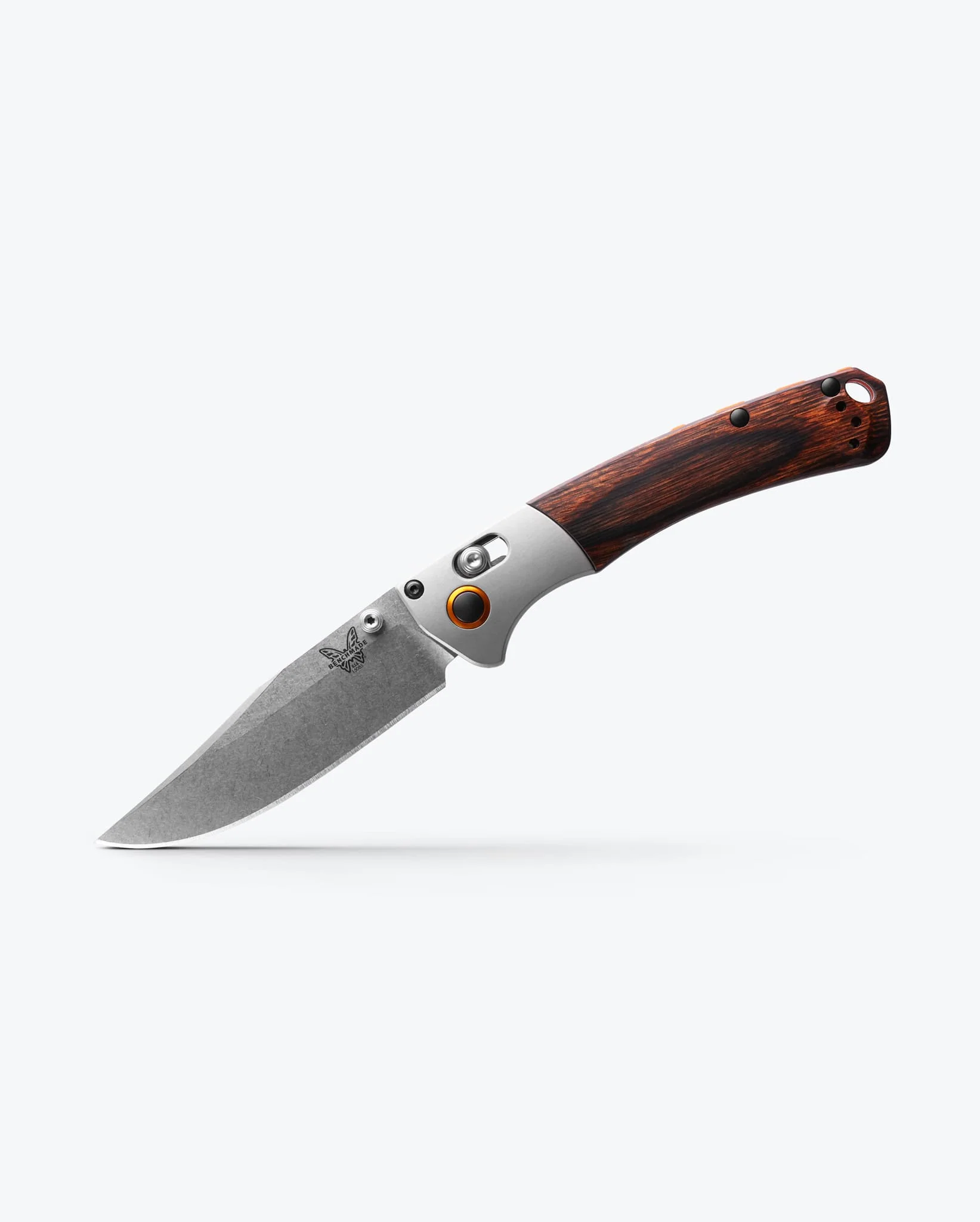 Mini Crooked River | Gray Aluminum & Wood | Clip-point - Image 2