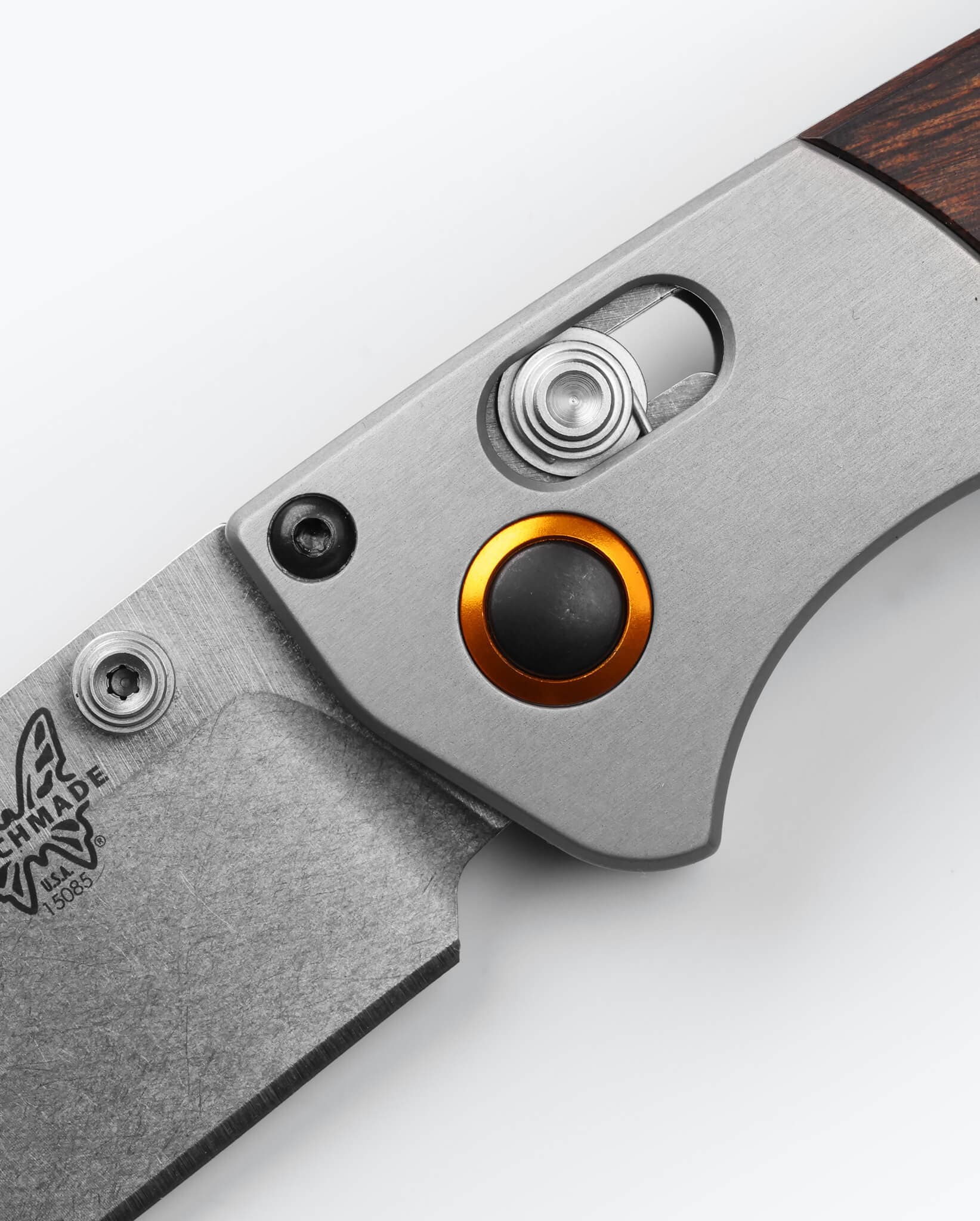 Mini Crooked River | Gray Aluminum & Wood | Clip-point - Image 5