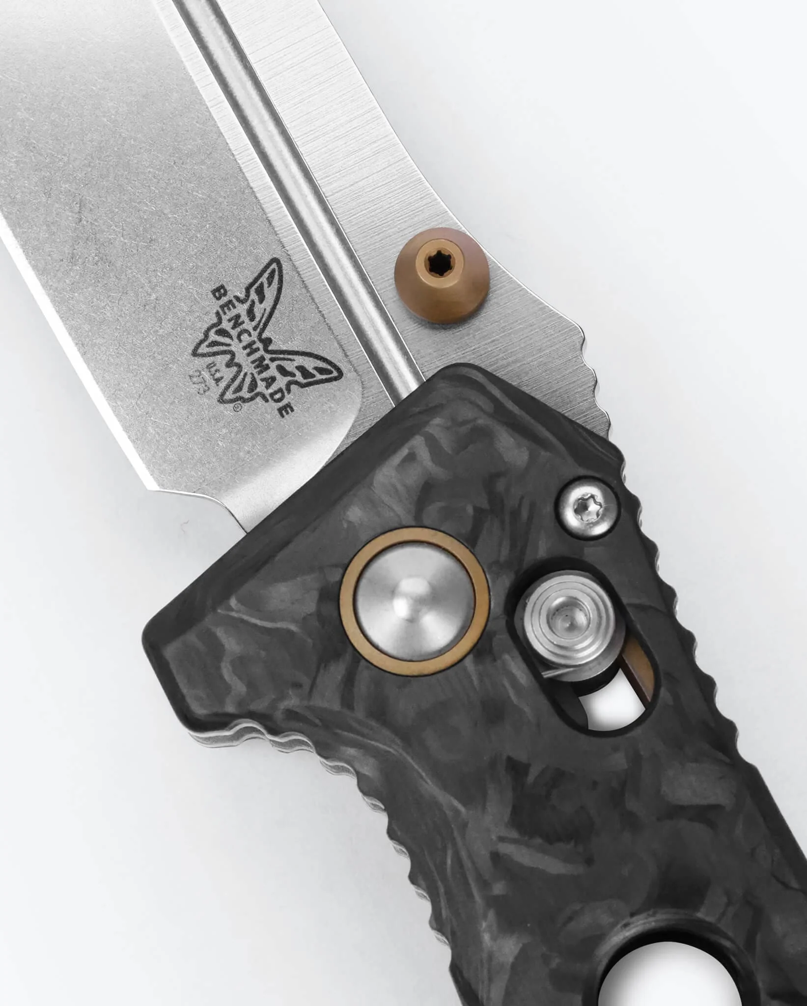 Mini Adamas® | Marbled Carbon Fiber | Drop-point - Image 5